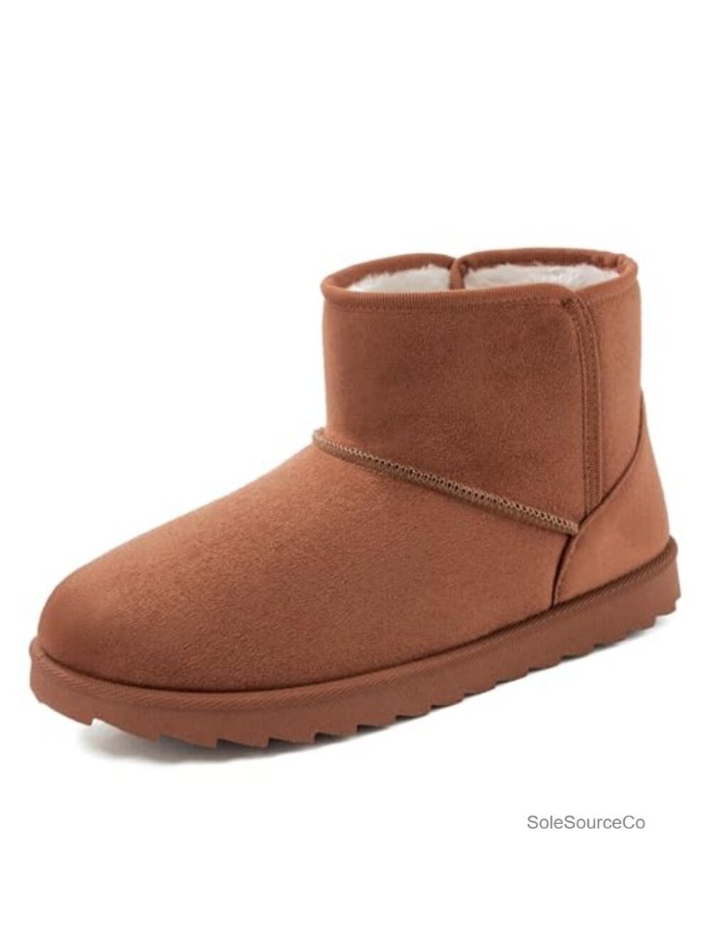 Women's Ankle Snow Boots Faux Fur Lined Memory Foam Winter Booties
